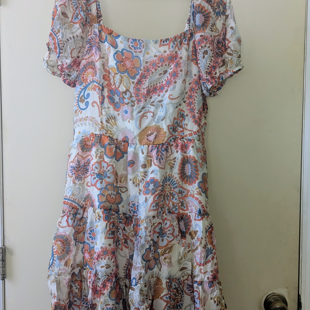 Floral Puff Sleeve Dress